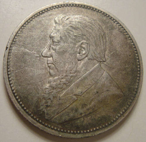 1892 Two-Shilling (2/-) : Paul Kruger ZAR