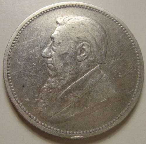 1893 Two-Shilling (2/-) : Paul Kruger ZAR