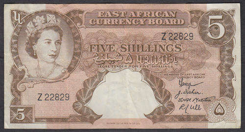 East African Currency Board : Five Shillings Z22829