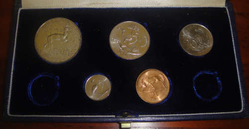 1966 PROOF SET of the Republic of South Africa (incomplete)