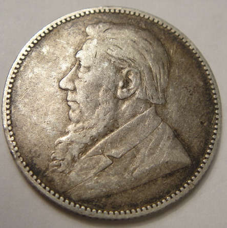 1896 Sterling Silver Shilling of Paul Kruger (Z.A.R)