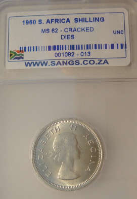 1960 Shilling (1/-): Union of South Africa : SANGS graded MS62