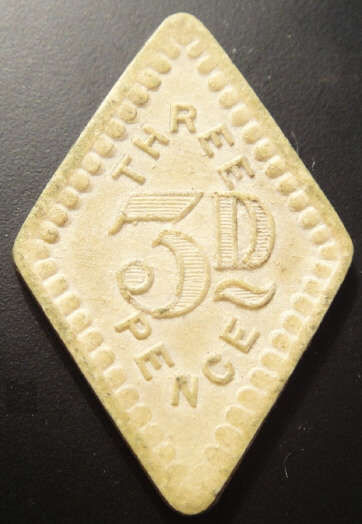 Three Pence (3d) Token : SA Union Internment Camps