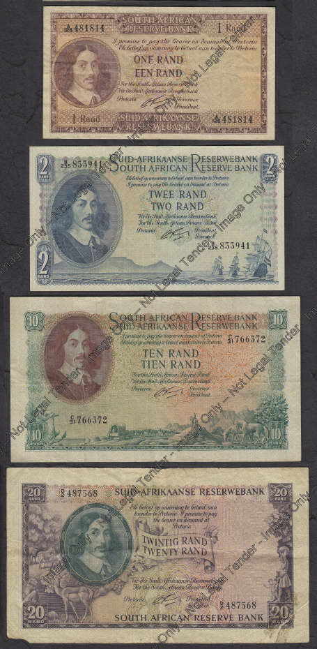 G. Rissik : 1962 Complete Set : R1, R2, R10 and R20