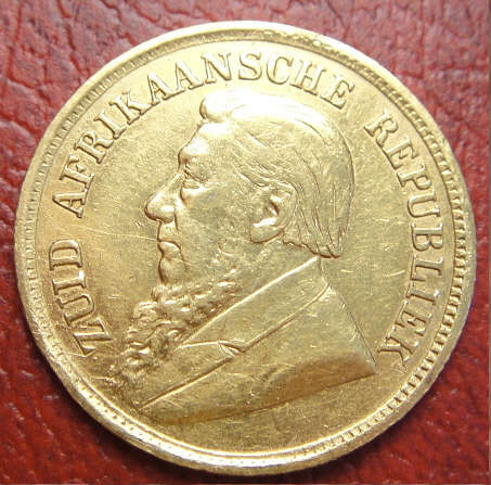 The 1896 GOLD HALF-POND of Paul Kruger (Z.A.R.)
