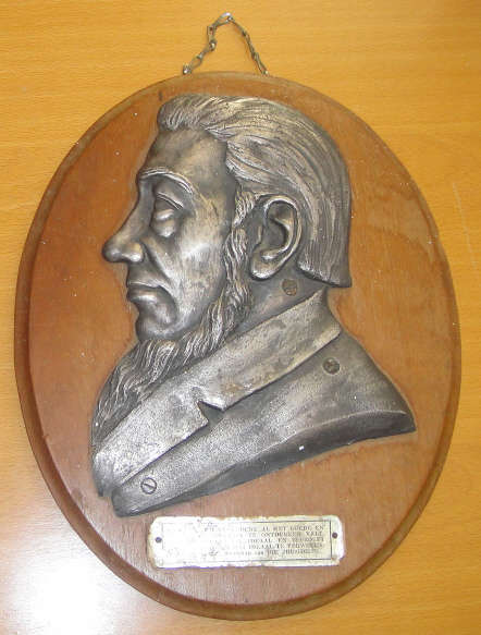 President Paul Kruger Metal Plaque with last Message of the President