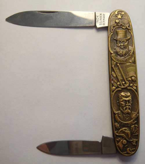 Paul Kruger & Christiaan de Wet Pocket Knife by INOX, Solingen, Germany.