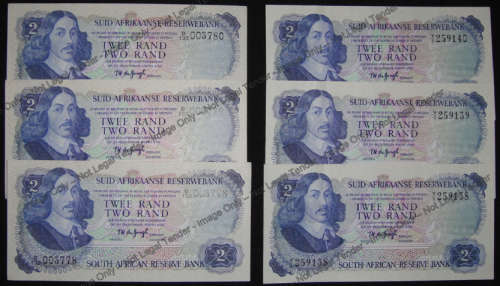 Consecutive Serial Number run of TW de Jongh R2 of 1974.