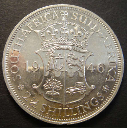 1946 PROOF Half Crown (2/6-) Union of South Africa