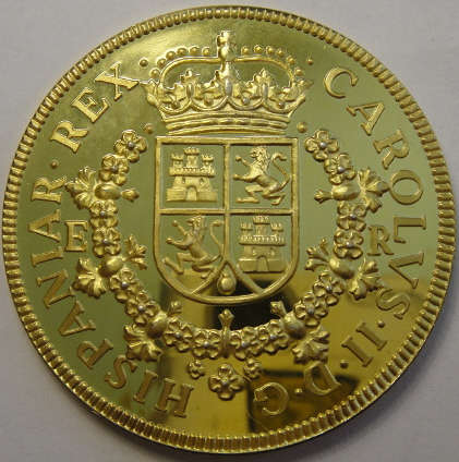 Sterling Silver Crown-sized Spanish Piece-of-Eight 1691