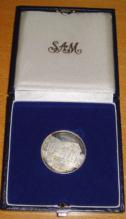 1985 PROOF Silver R1: South African Parliament 1910-1985 (75th Year Commemoration)