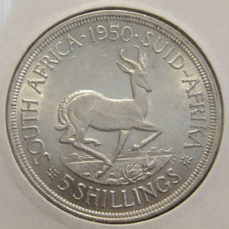 1950 Silver Crown of the Union of South Africa