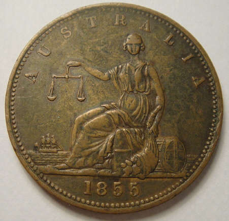 1855 Sydney Token : A Toogood Merchant