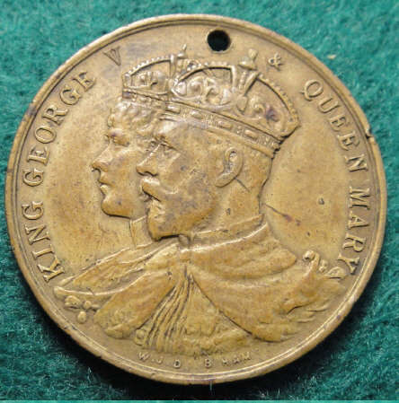 Medal for the Inauguration of King George V & Queen Mary of Great Britain in 1911