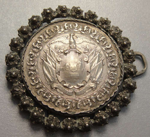 Large Buckle showing the Z.A.R. Coat of Arms (Eendragt Maakt Magt)