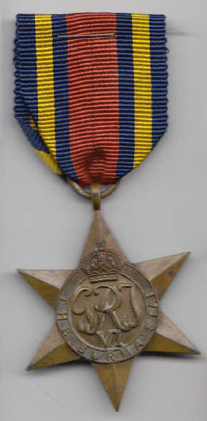 Second World War (WW2) Burma Star (Full Size)