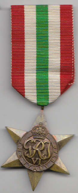 Second World War (WW2) Italy Star (Full Size)