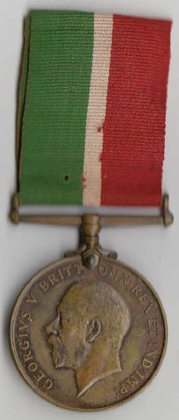 Mercantile Marine War Medal (Full Size with Named Removed)