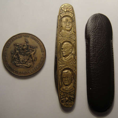 South African Union 1910-1960 Prime Ministers Pocket Knife made by Solingen, Germany