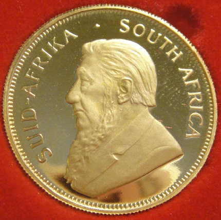 1985 Half-Ounce (1/2 oz) PROOF GOLD KRUGERRAND (in original SA Mint Box)