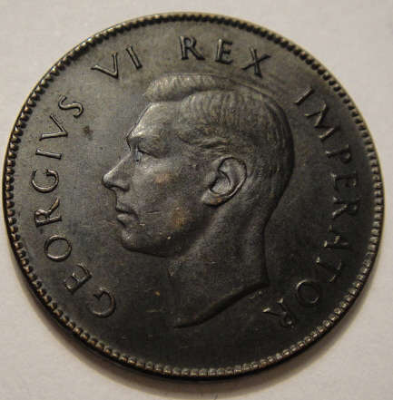 1938 Farthing (Quarter Penny): Union of South Africa