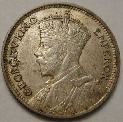 1936 Sixpence (6d): Southern Rhodesia