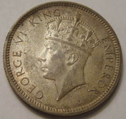 1937 Sixpence (6d): Southern Rhodesia (Mint State)