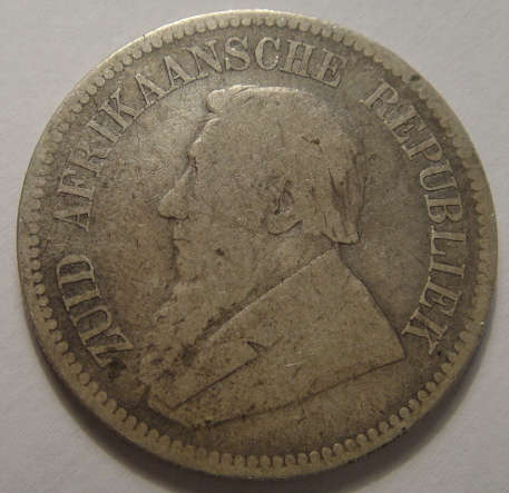 1892 Half Crown (2/6-) Paul Kruger ZAR