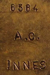 African WW2 Star to 6564 Captain (later Major) AC Innes (Winner of the Military Cross)