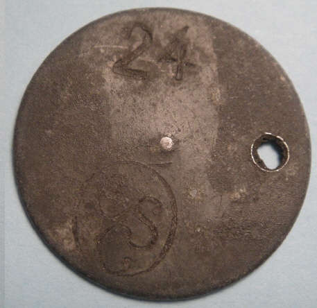 Electricity Supply Commission tool check token (Hern number 1090b)