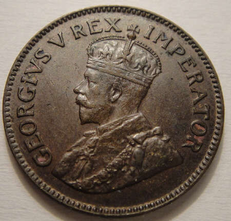 1924 Farthing (Quarter Penny) : Union of South Africa