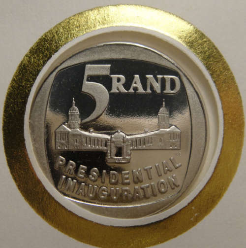 1994 PROOF R5 with BOTH First Day Covers issued on Mandela Presidential Inauguration Day