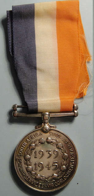 South African Medal for War Services (1939-45) to F. E. Dongherty