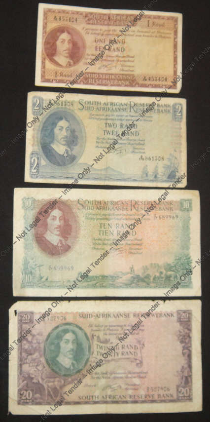 Complete Set of 1962 Notes of the Republic of South Africa (G Rissik)