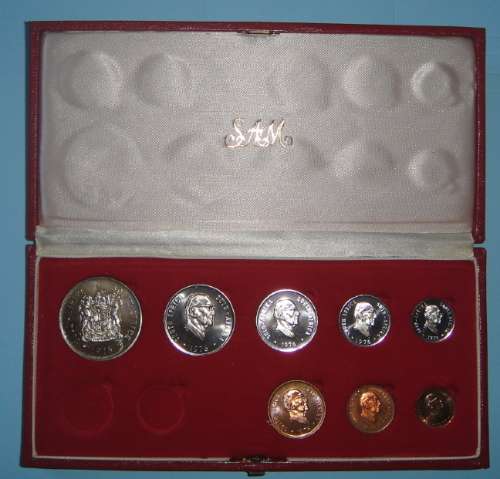 1976 PROOF SET of the Republic of South Africa (short set with silver R1)