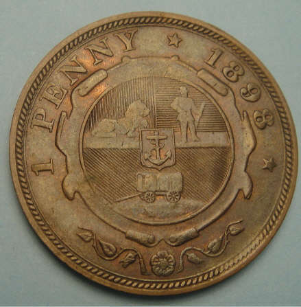 1898 Paul Kruger ZAR Penny (Uncirculated or close)