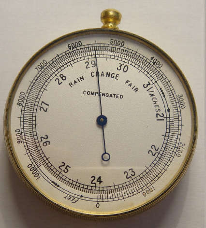 Antique Pocket Barometer in its original case