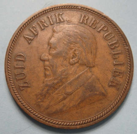 1898 Penny (1d) of Paul Kruger ZAR