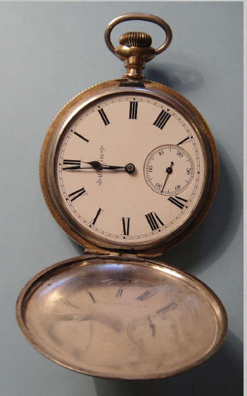 Vintage Sterling Silver Elgin Pocket Watch