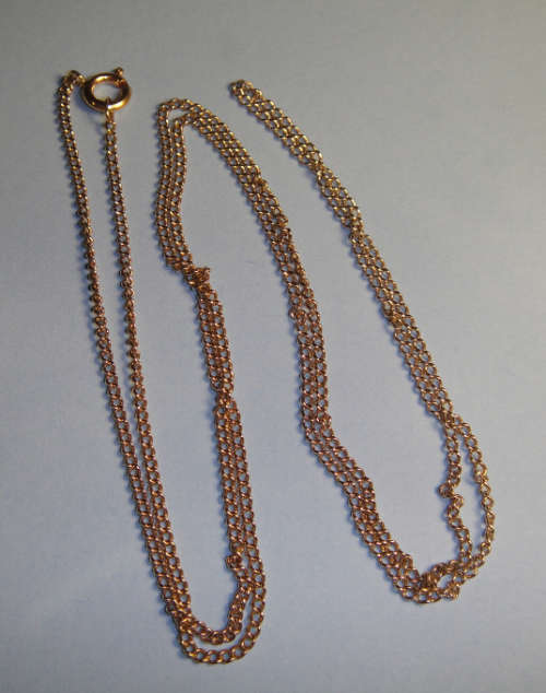 Antique / Vintage 18ct Yellow GOLD curb link Chain valued at R5 300