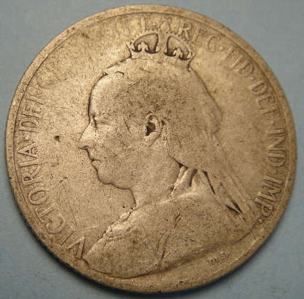 Cyprus:  Victorian Silver Shilling-sized Nine Piastres of 1901