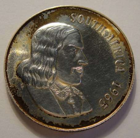 1965 Silver R1 of the Republic of South Africa (The FIRST silver R1)