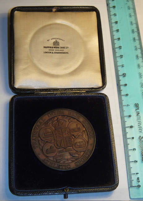 Transvaal Inter High School Athletic Sports Bronze Medal of 1911