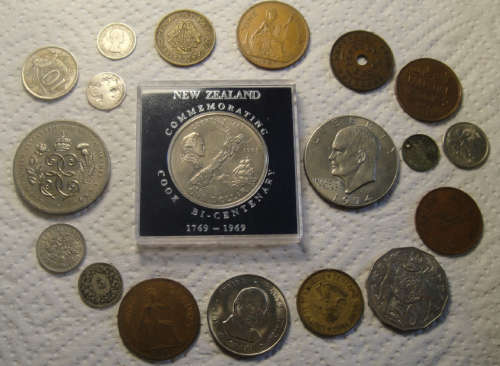 Collection of 19 World Coins