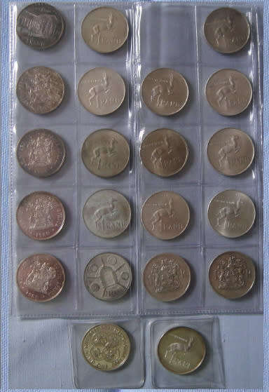 Republic of South Africa : SILVER R1 Coin Collection 1965-1992