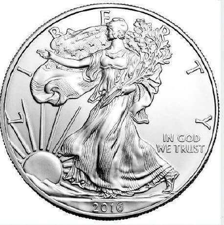 United States of America : 1 OZ SILVER Eagle of 2016 (Bid per coin to take 20)