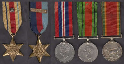 Second World War Medal Group (Full Size) to C288719  M.R. Vragom