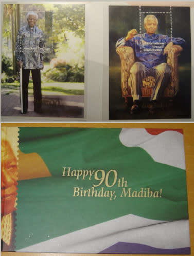 Happy 90th Birthday, Madiba! Display Booklets with Stamp Miniature Sheets (Bid per book to take 4)