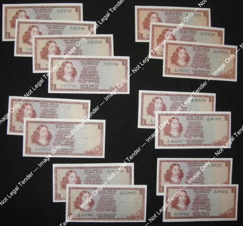 Republic of South Africa : TW de Jongh R1 sets of the 1970s