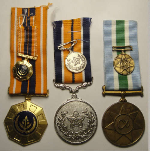 SADF : Three Medals with their miniatures included